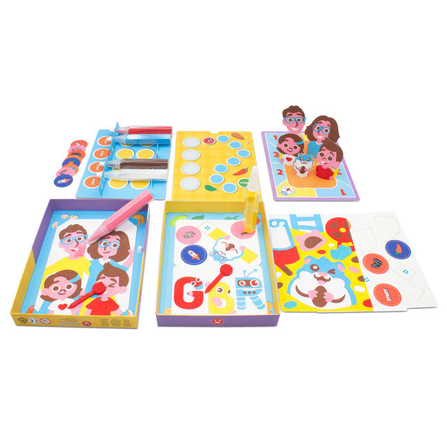 Kit - Famiglia GBR: colora con la sabbia e gioca! 5+