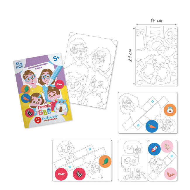 Kit - Famiglia GBR: colora con la sabbia e gioca! 5+