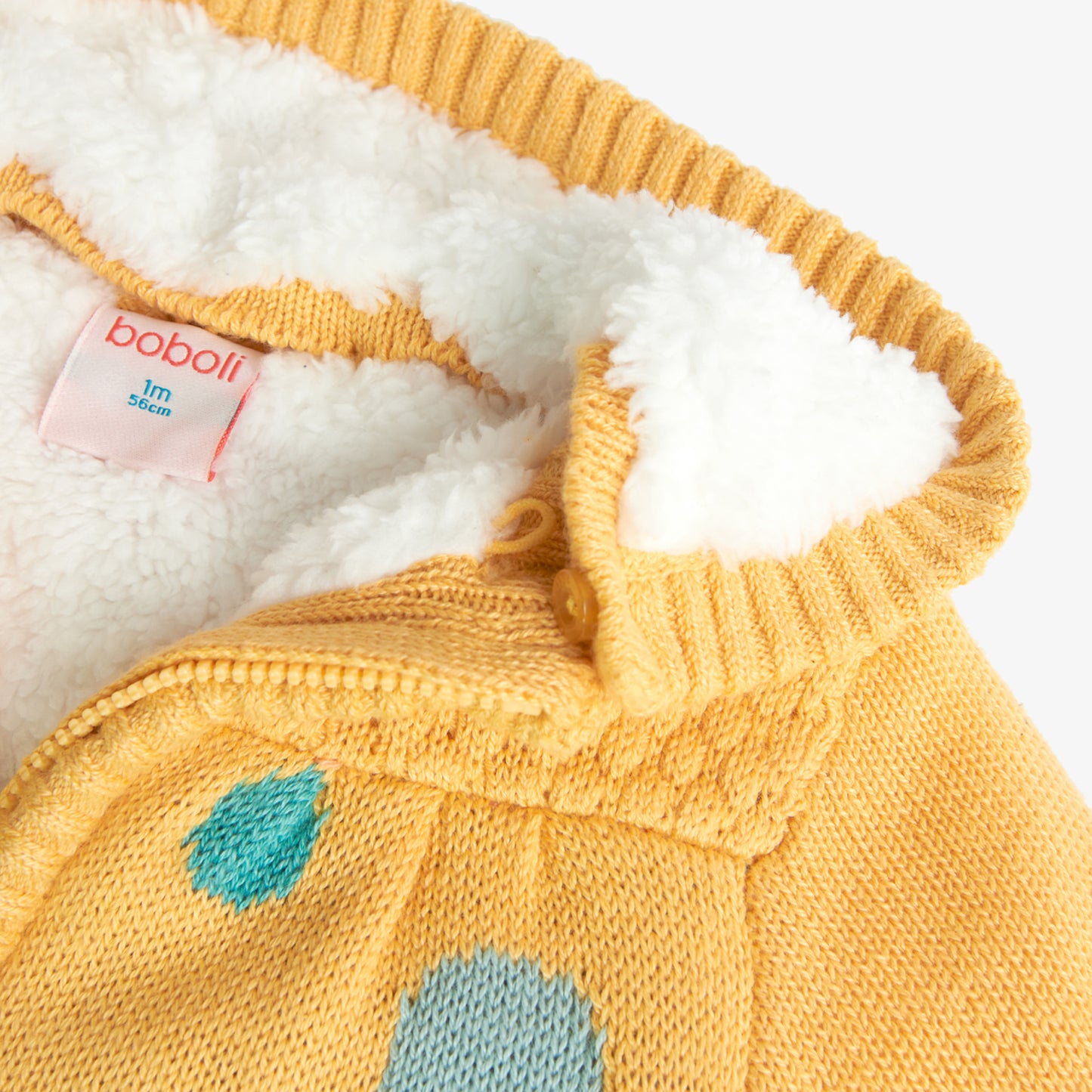 Giacca in tricot per neonato, gialla