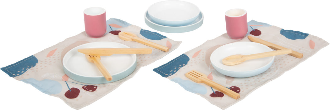 Set servizio da tavola in legno