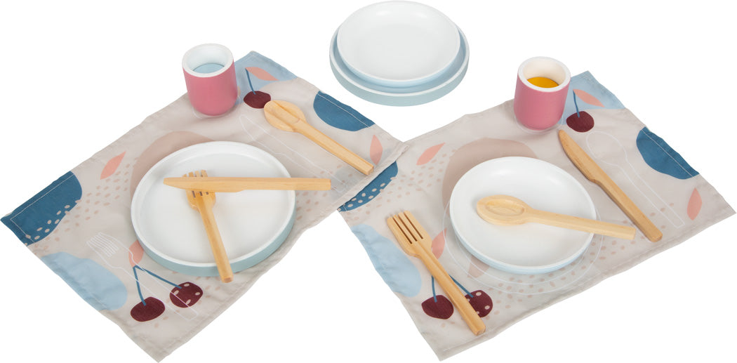 Set servizio da tavola in legno