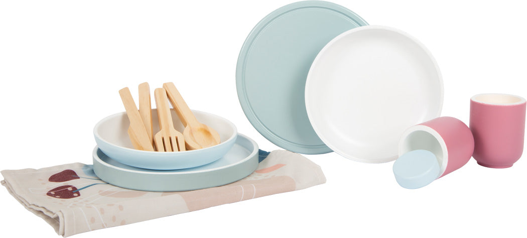 Set servizio da tavola in legno