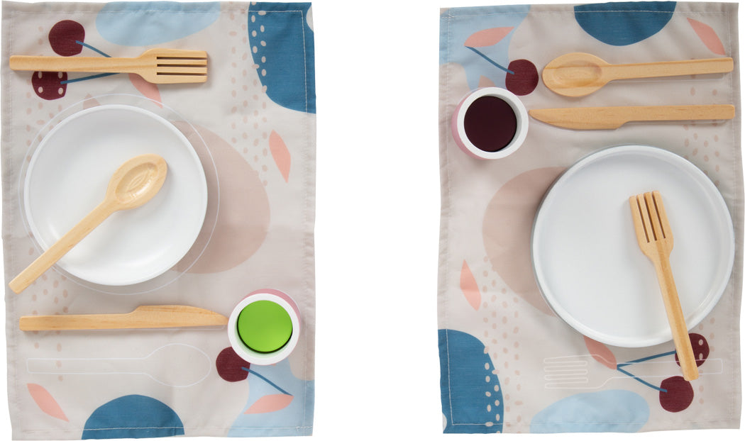 Set servizio da tavola in legno
