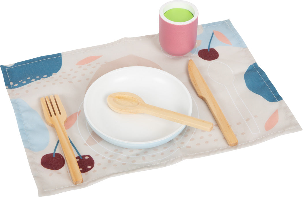 Set servizio da tavola in legno