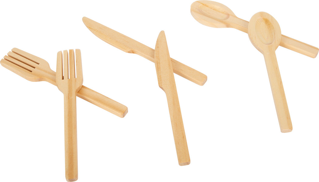 Set servizio da tavola in legno