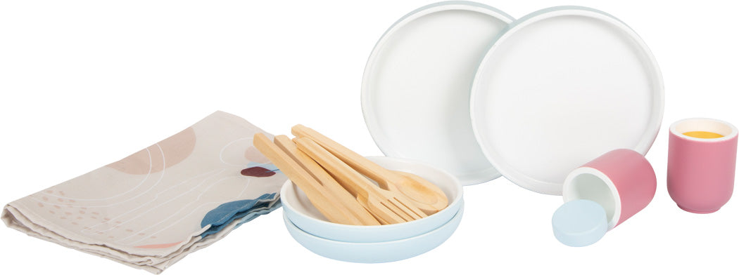 Set servizio da tavola in legno