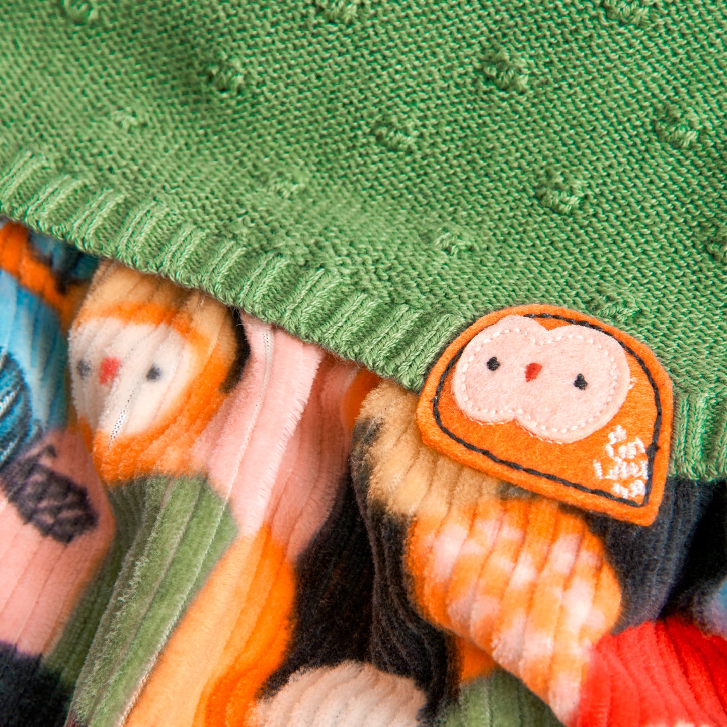 Vestito in maglia per neonata, verde