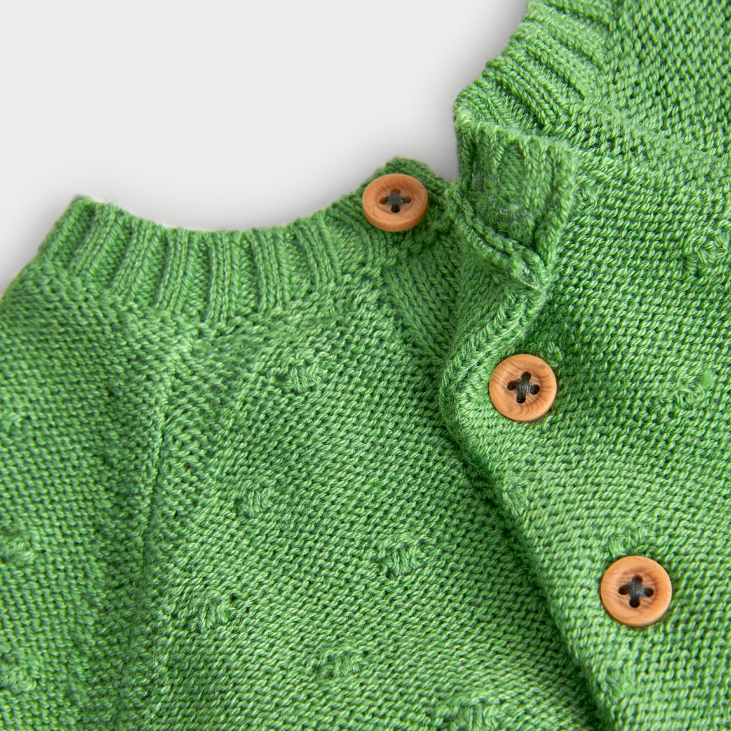 Vestito in maglia per neonata, verde