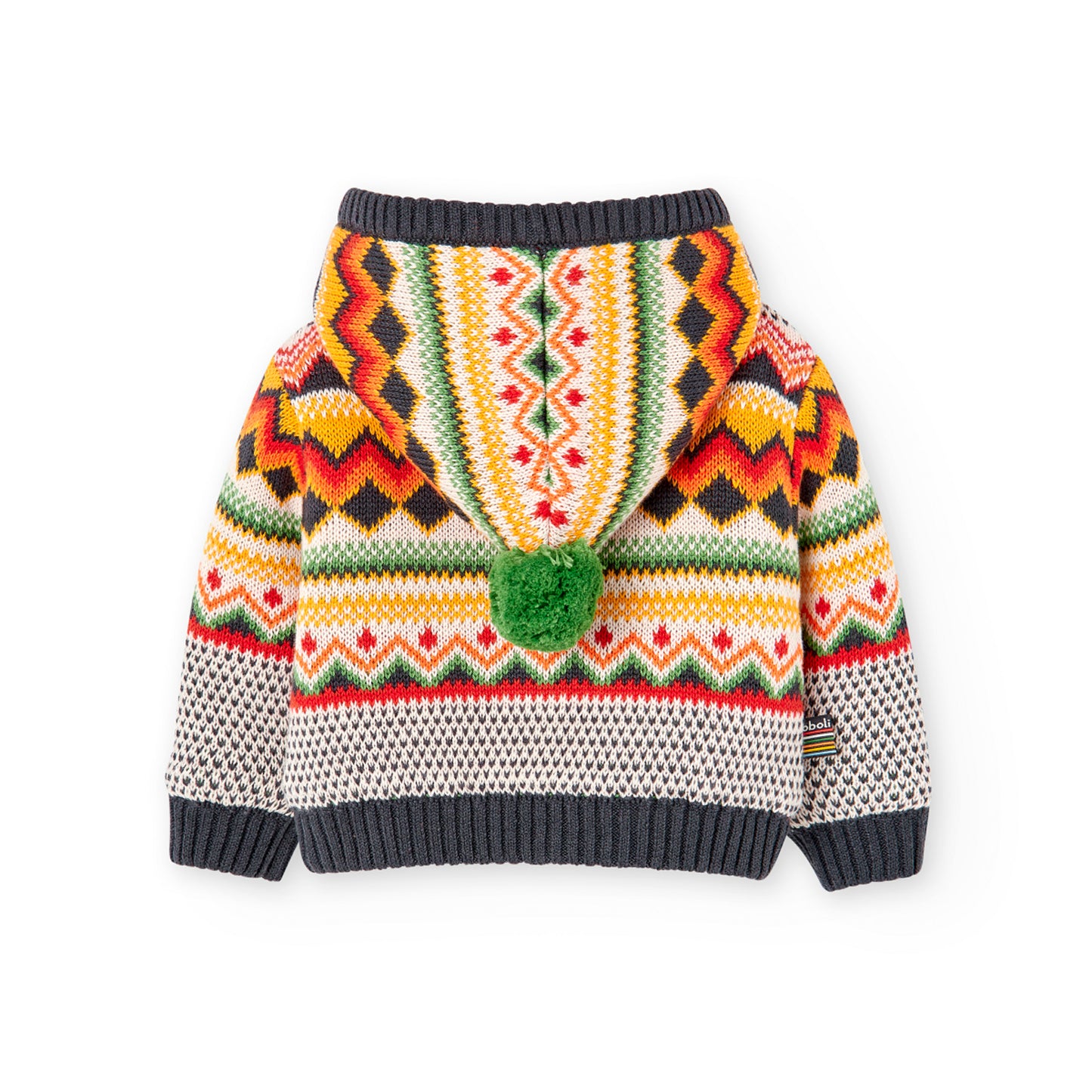Giacchetta tricot jacquard per neonati