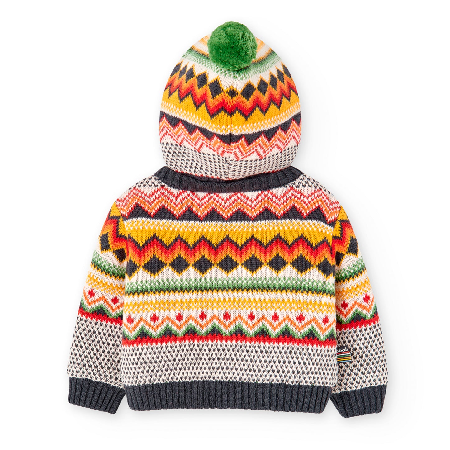 Giacchetta tricot jacquard per neonati