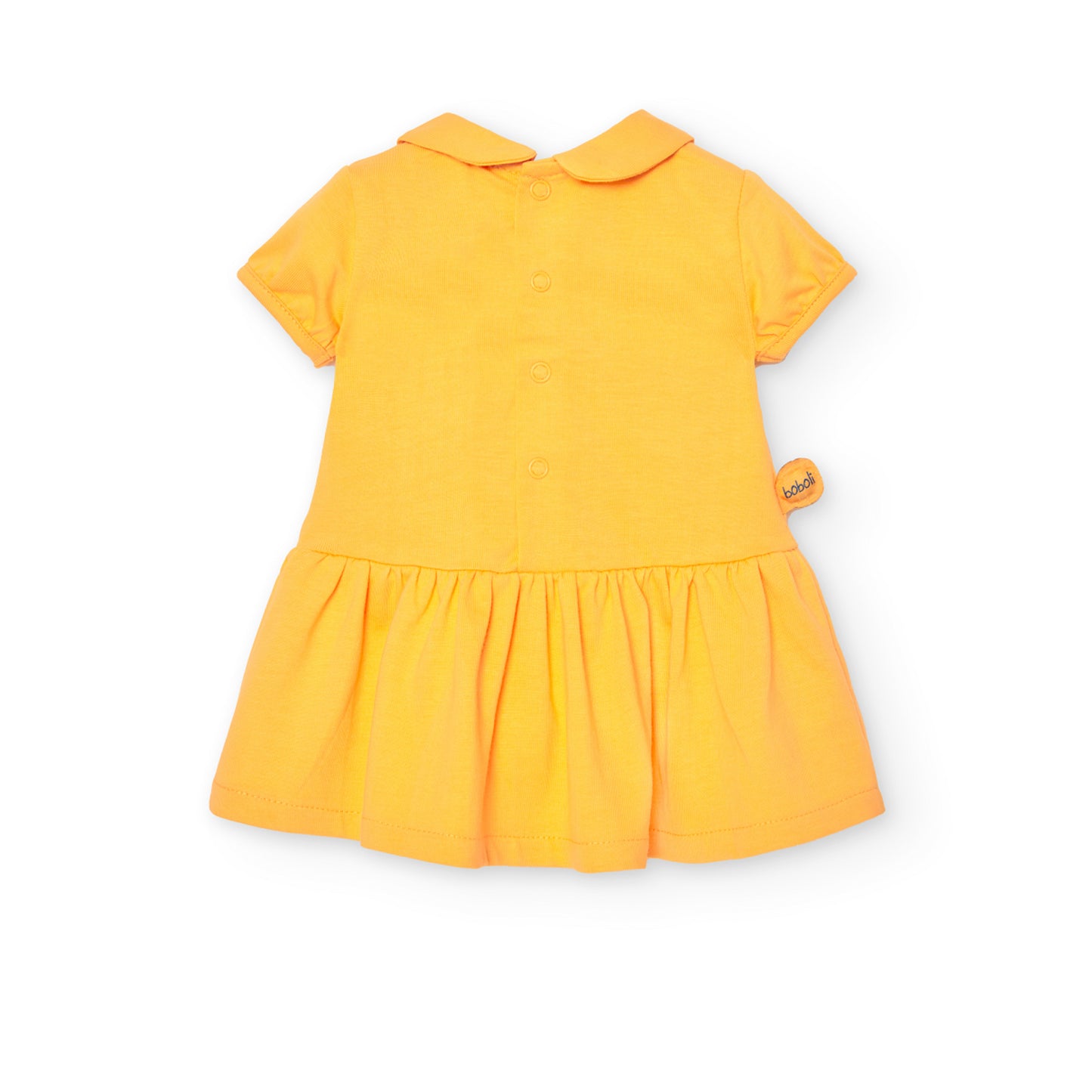 Vestito in jersey da neonata giallo