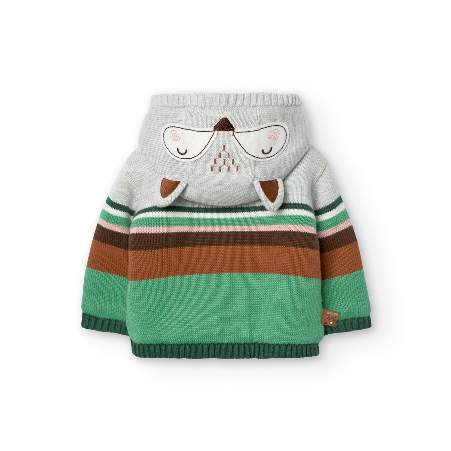 Giacca in tricot per neonato, grigio/verde