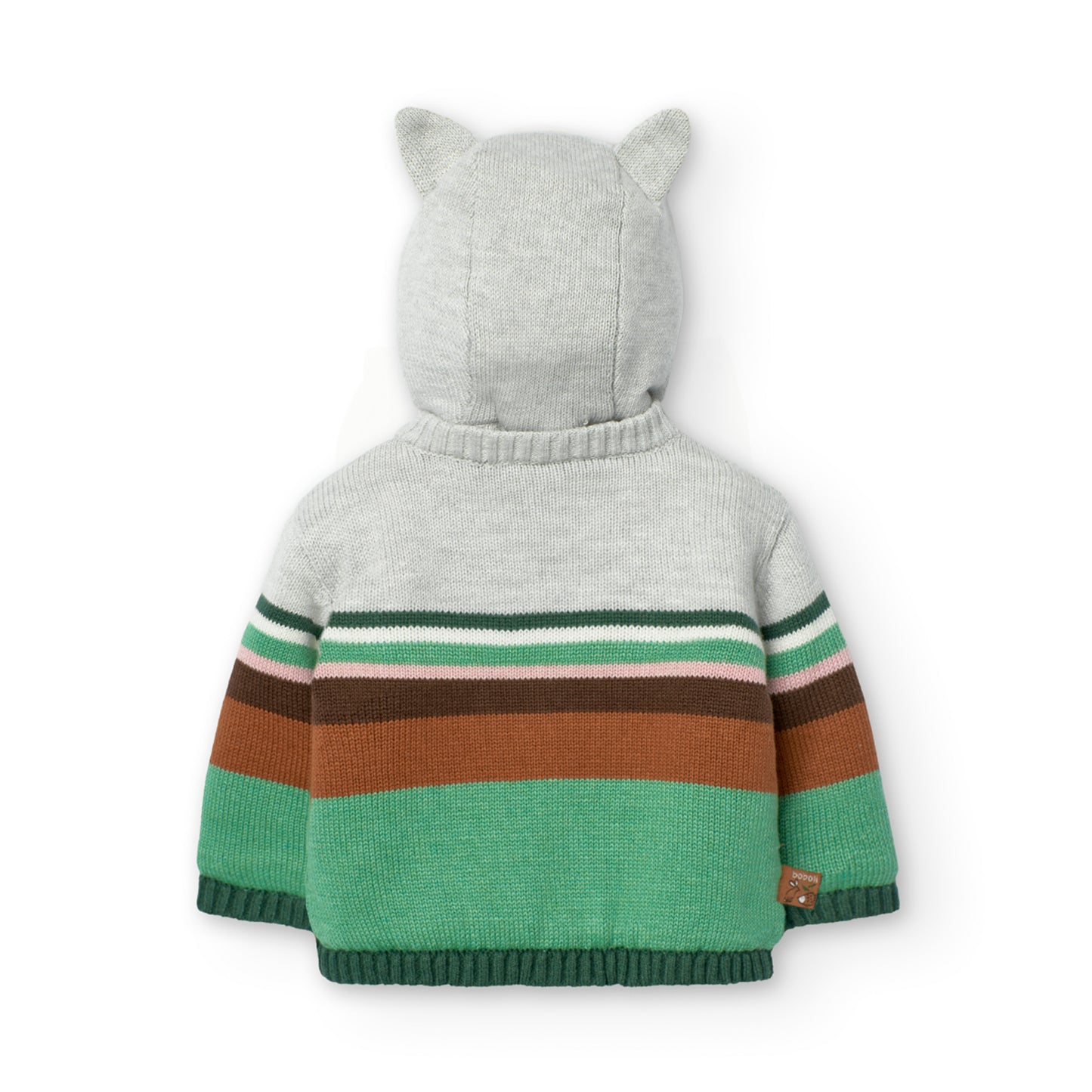 Giacca in tricot per neonato, grigio/verde