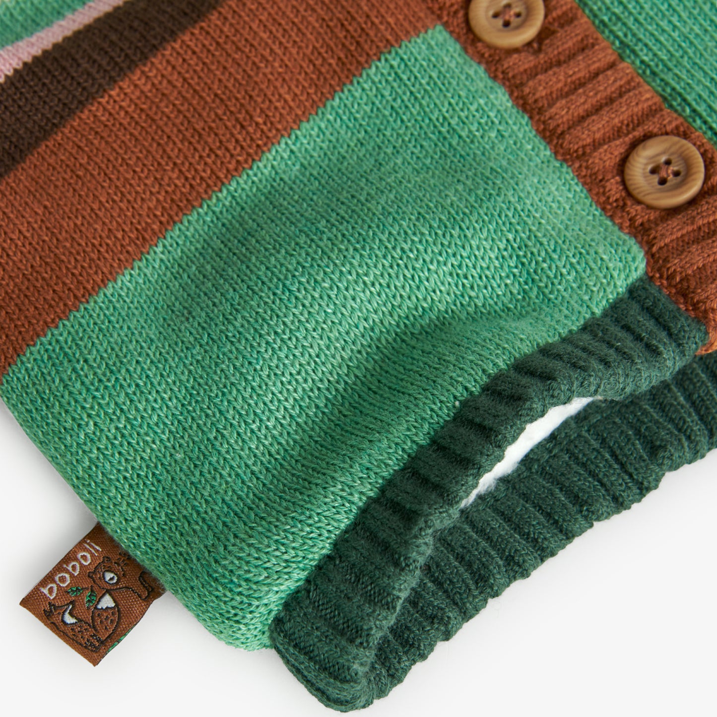 Giacca in tricot per neonato, grigio/verde