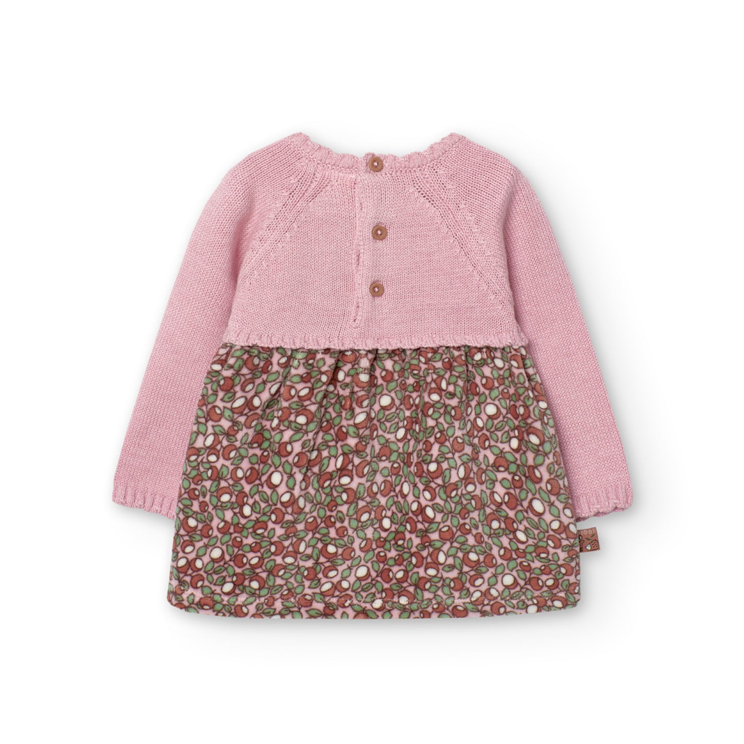 Vestito per neonata dolci ghiande del bosco, rosa