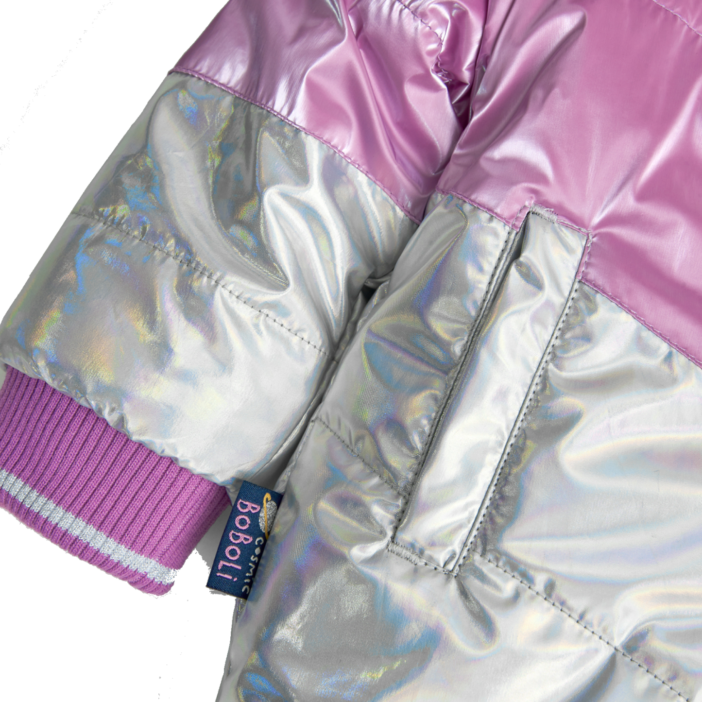 Parka reversibile double face tessuto tecnico bambina