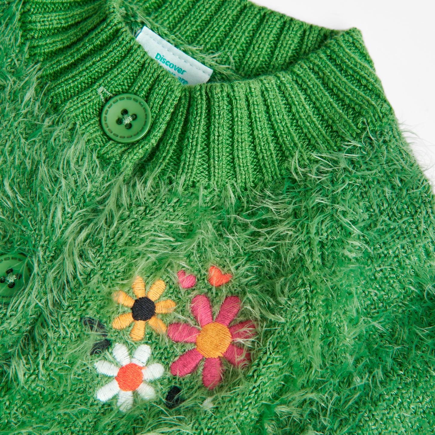 Giacchetta tricot per bimba, verde