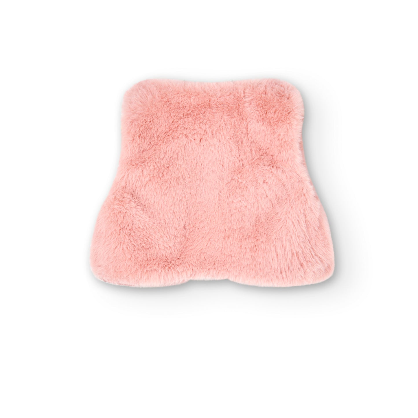 Gilet ecopelliccia rosa cipria per bambina