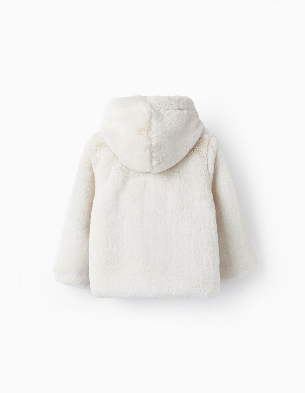 Giacca in pelliccia sintetica bianco