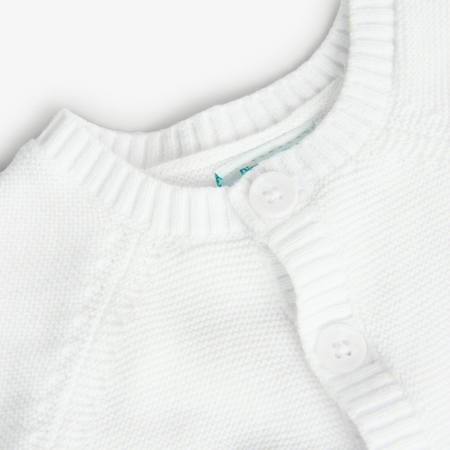 Giacca in tricot da neonato bianca