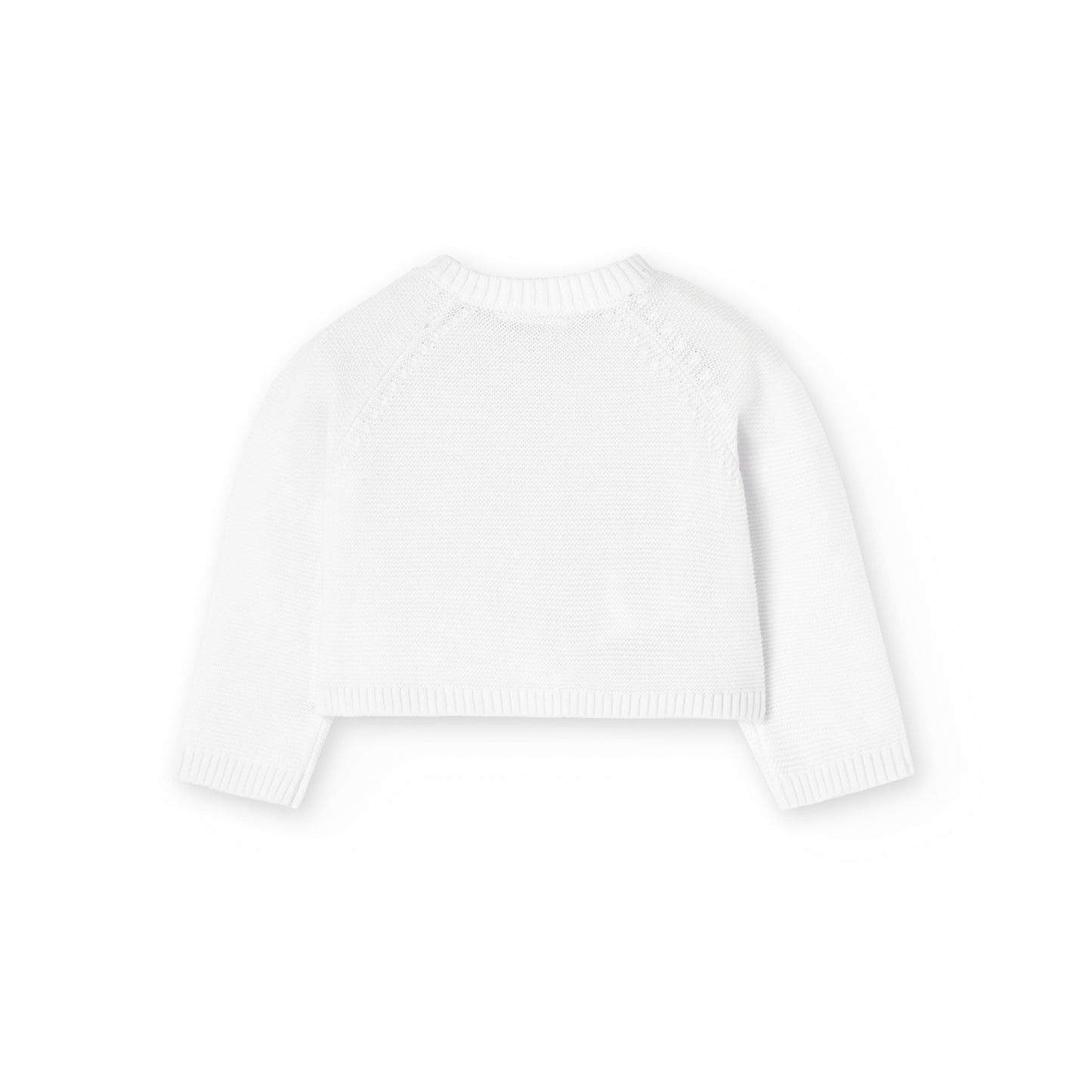 Giacca in tricot da neonato bianca
