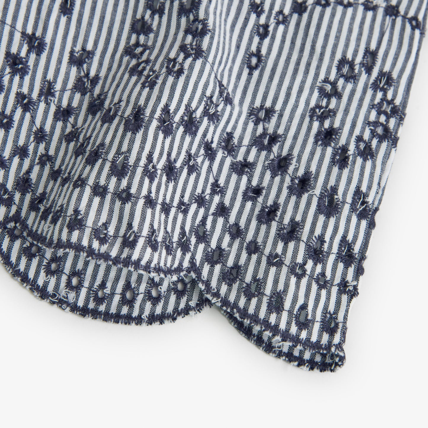 Vestito in popeline a strisce da bambina