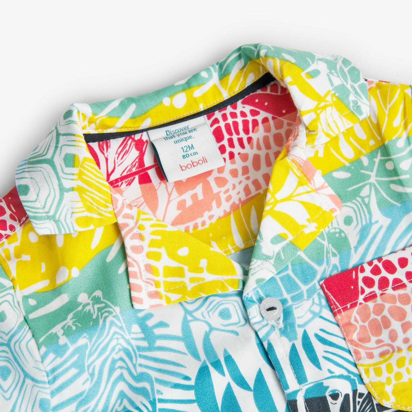 Camicia in popeline stampata