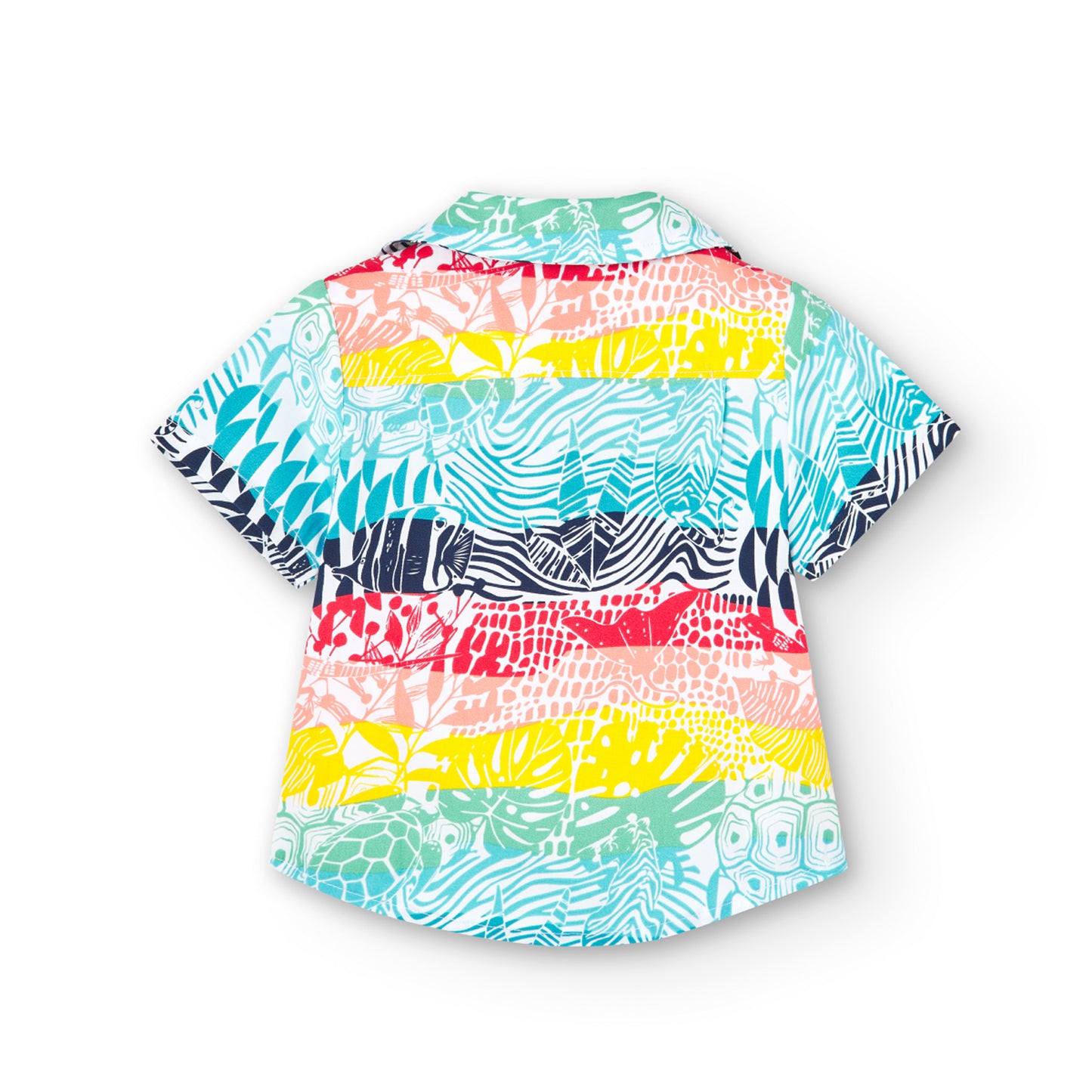 Camicia in popeline stampata