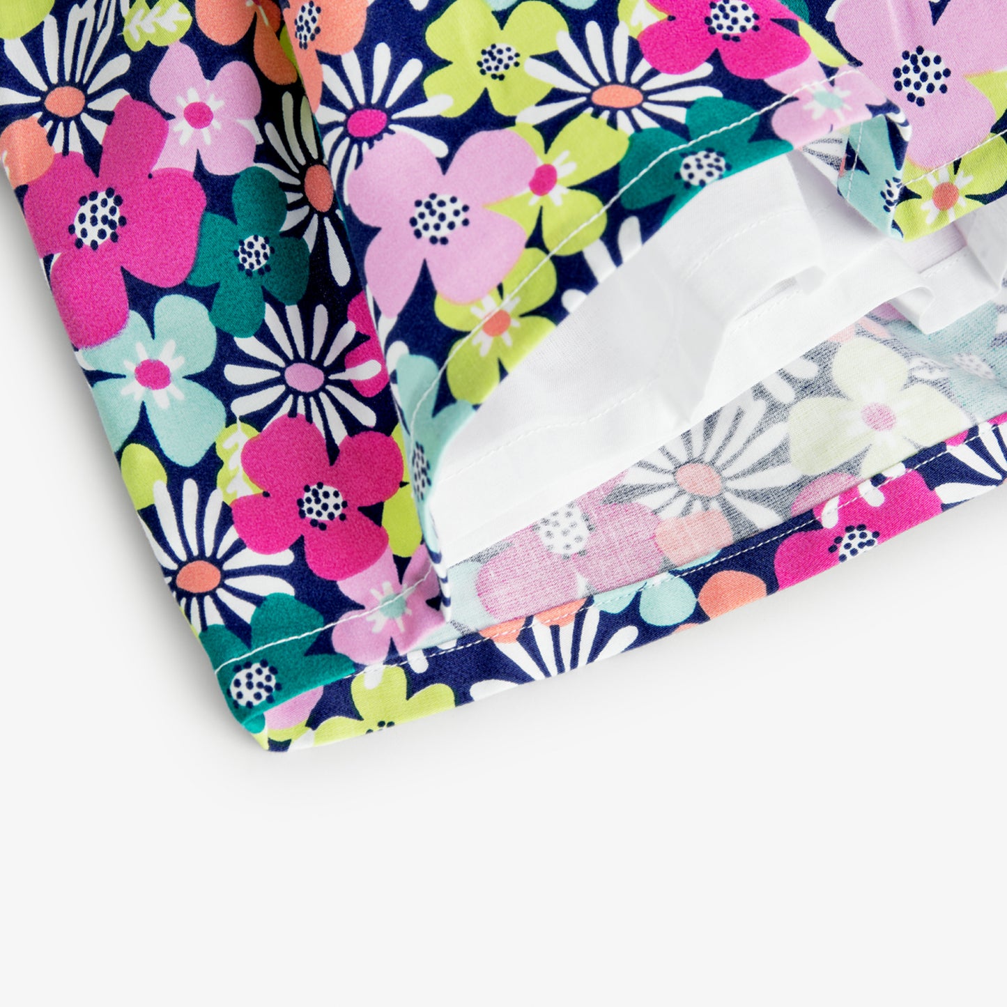 Vestito cotone fiori bambina