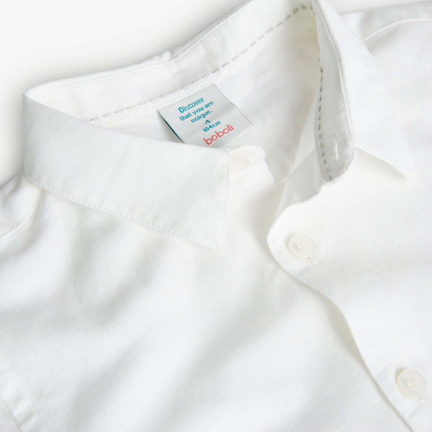 Camicia bianca bambino maniche corte