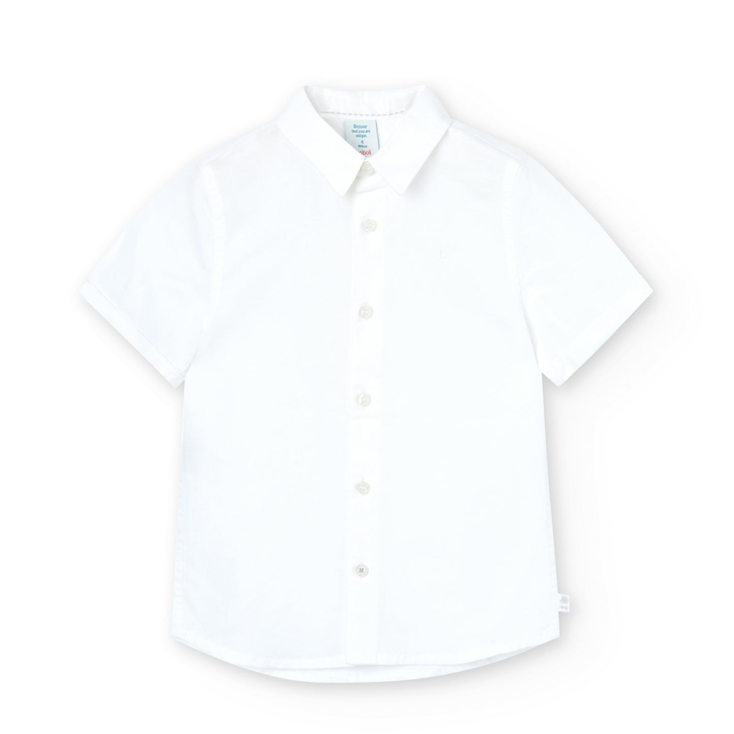 Camicia bianca bambino maniche corte