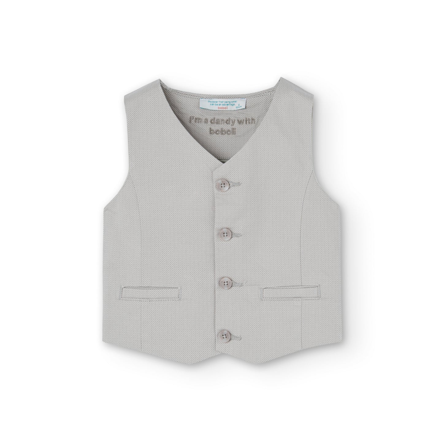 Gilet in raso stampato da bambino