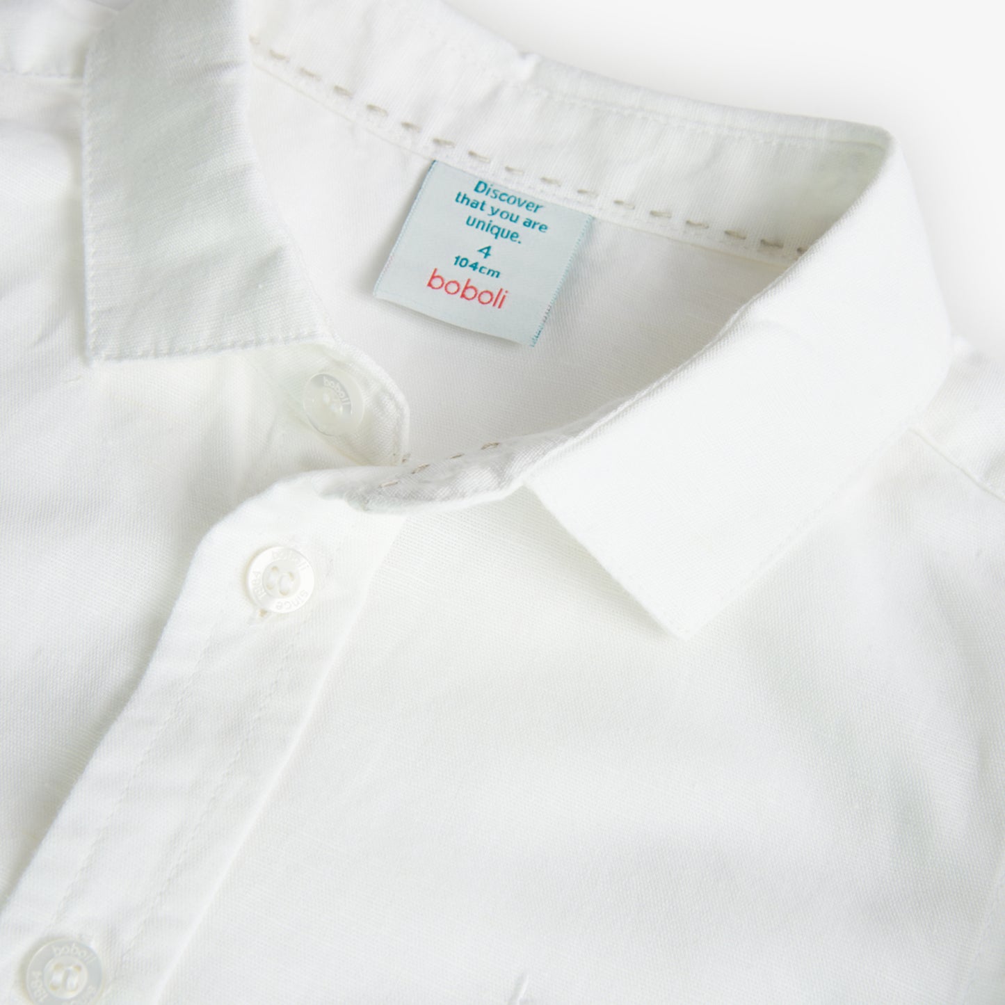 Camicia da bambino bianca