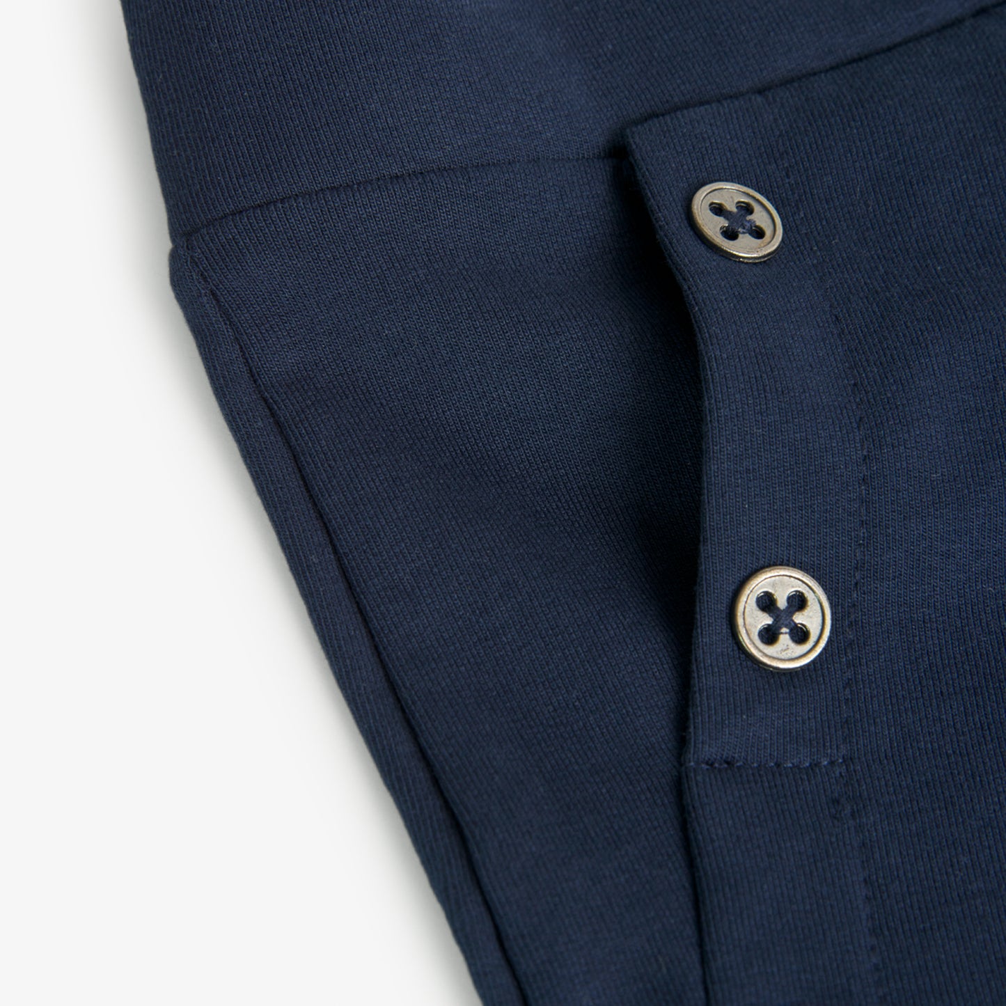 Pantaloncini felpati elasticizzati da bambina blu marino