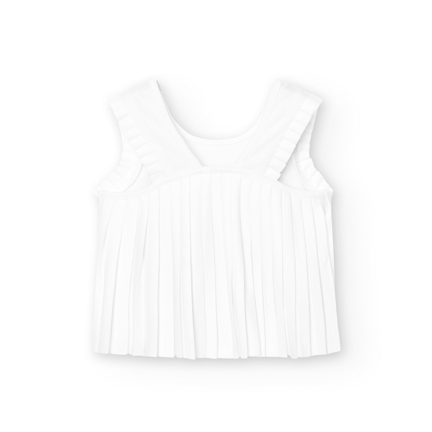 Maglietta bianca in jersey bambina