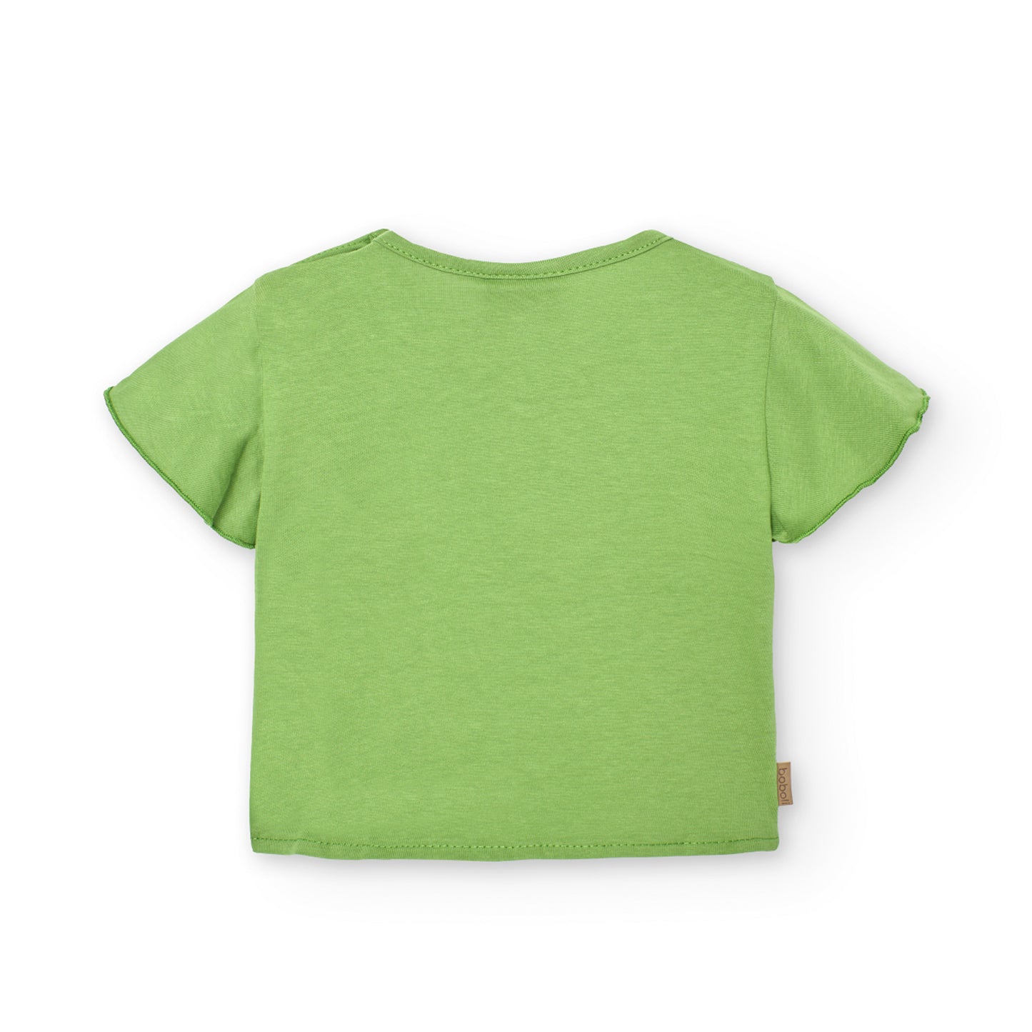 Maglietta in jersey verde bambina