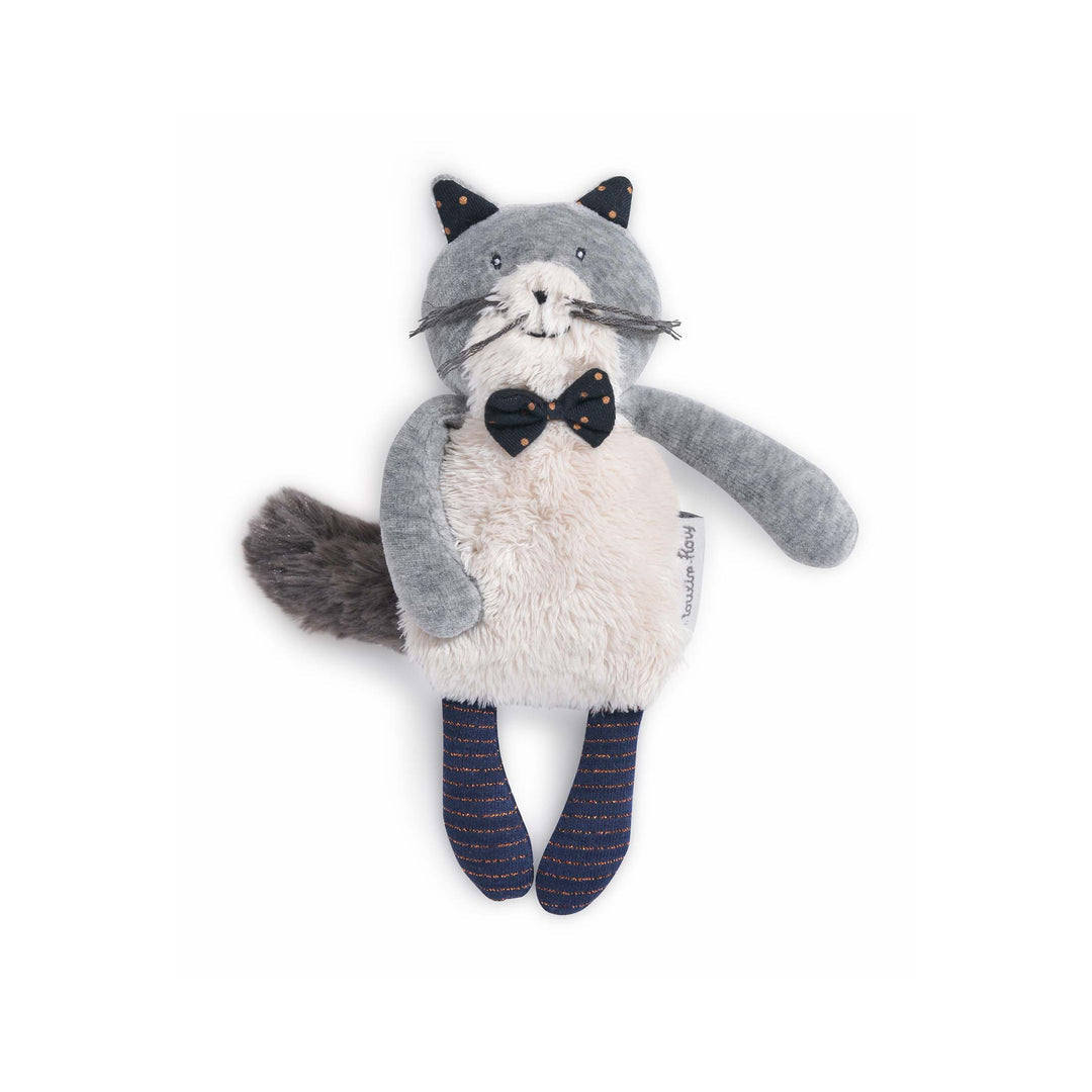 Piccolo peluche gatto grigio chiaro Fernand