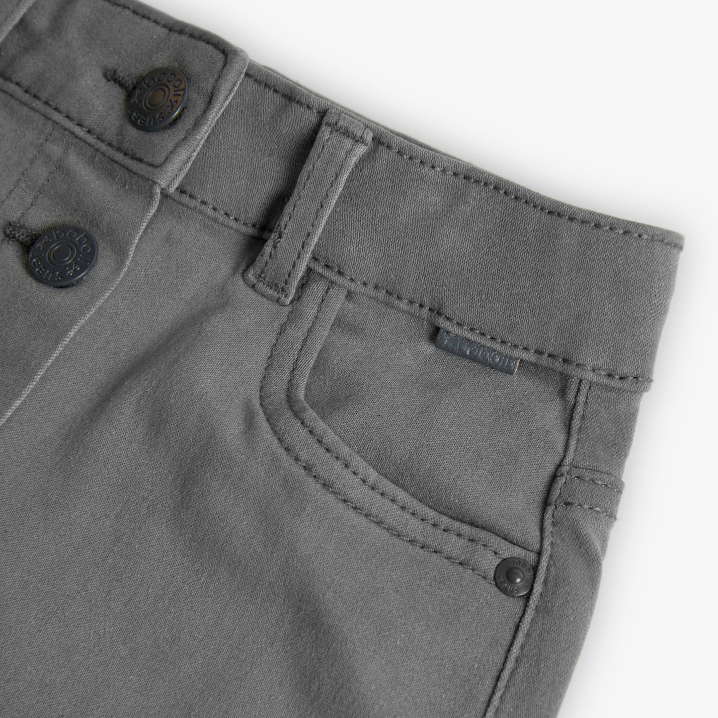 Gonna in jeans denim elasticizzato bambina, grigio