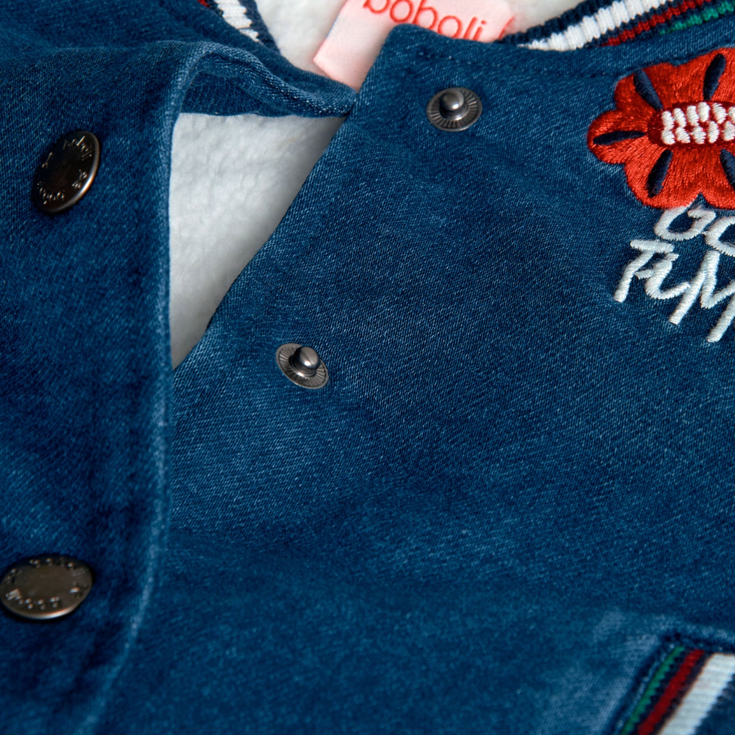 Giacca jeans con pelliccia ecologica interna