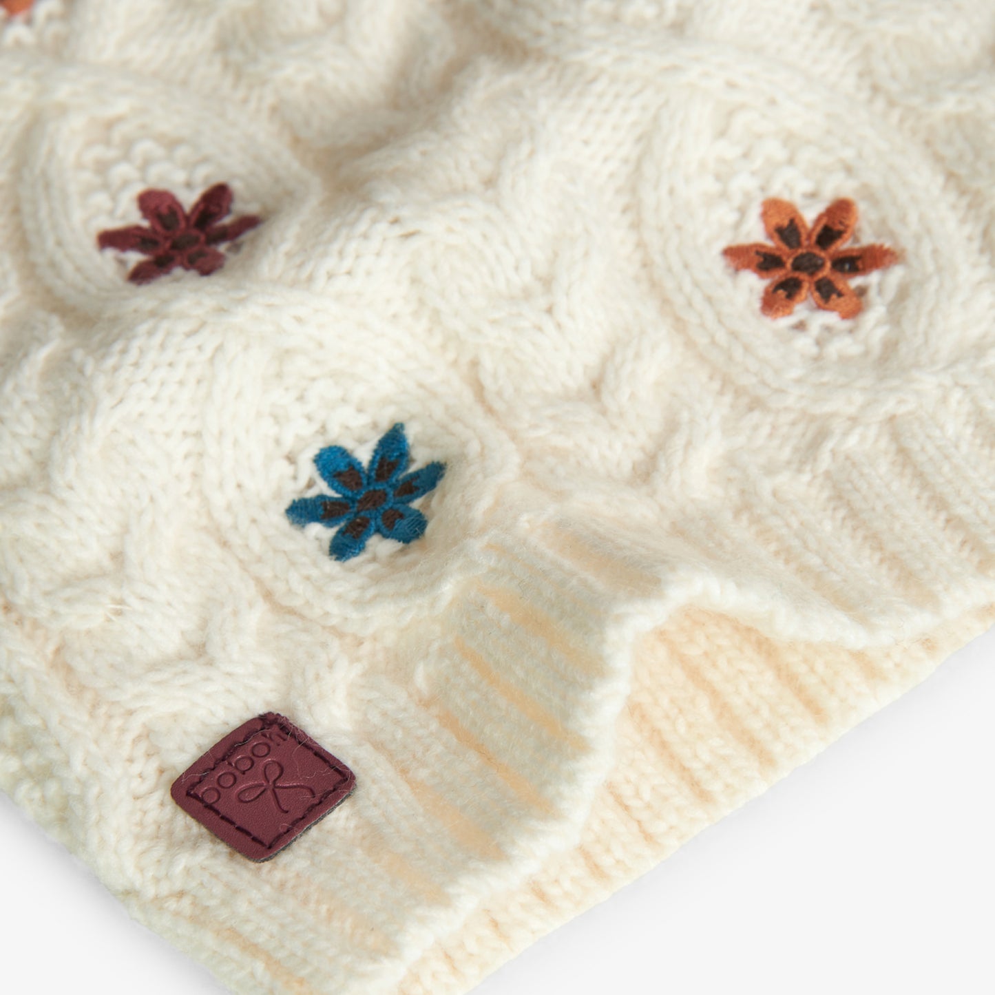 Maglione per bambina bianco con fiorellini