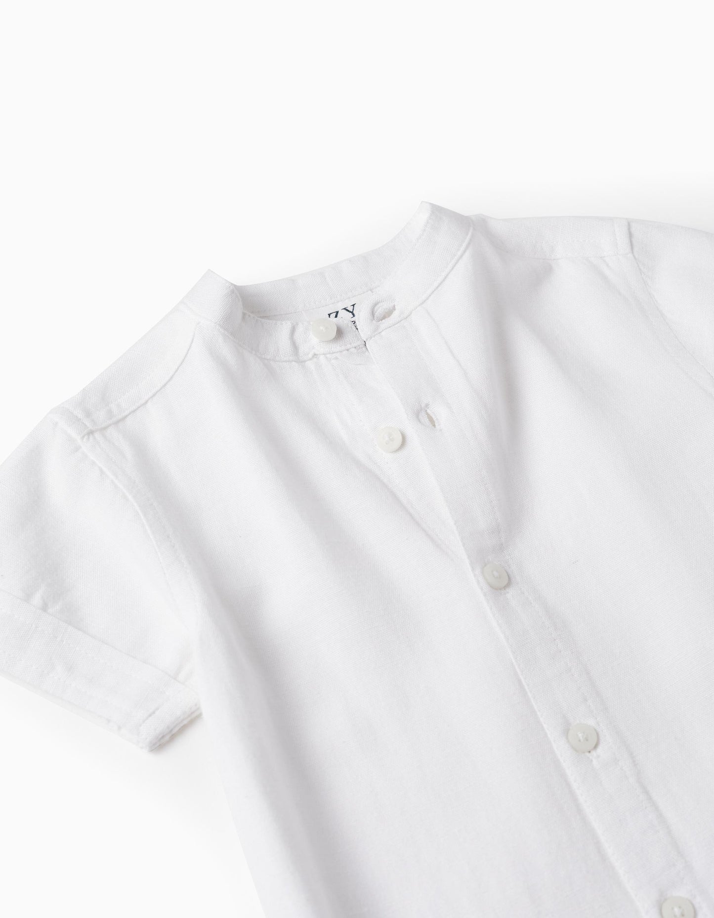 Camicia bianca maniche corte bambino