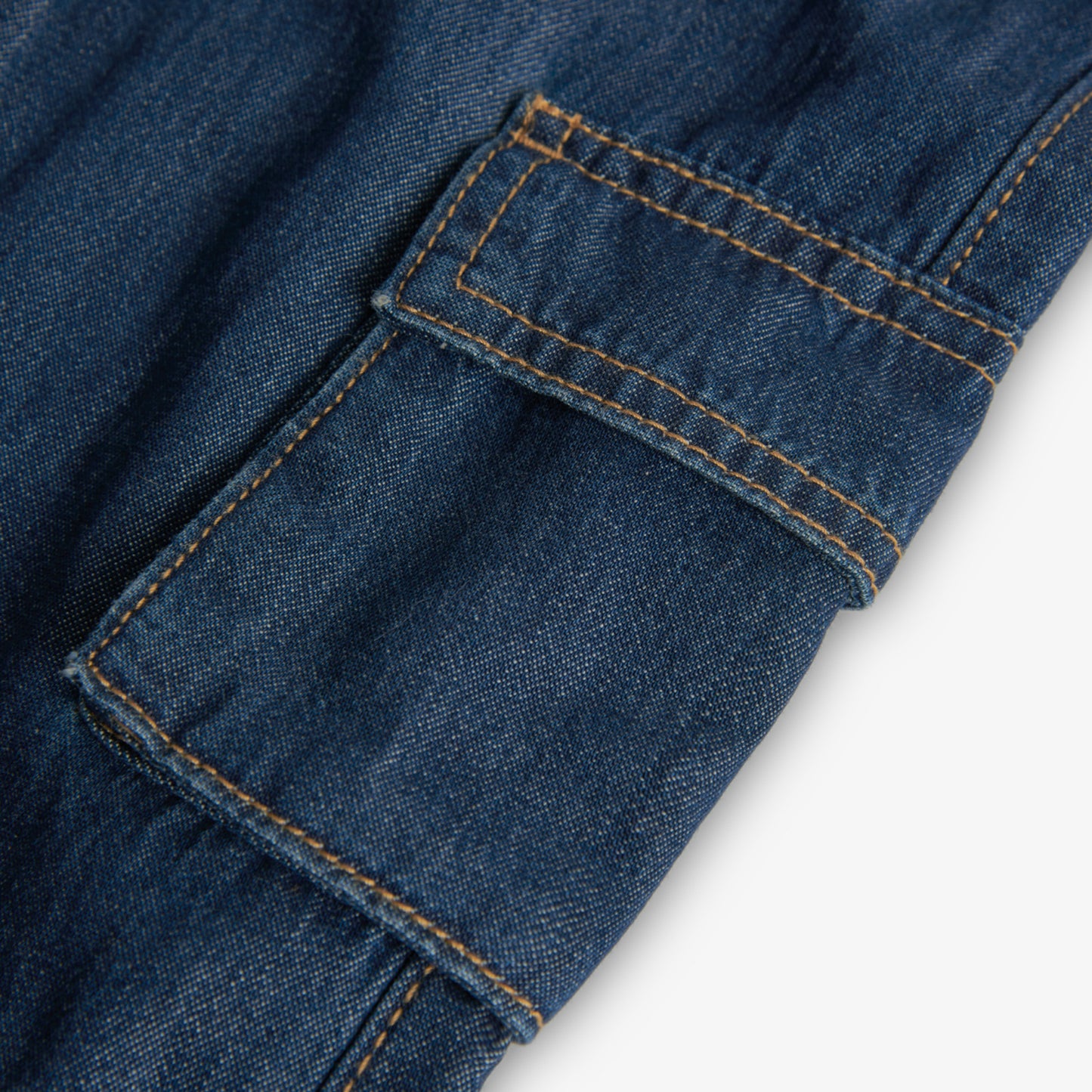 Pantaloni denim per bambina in blu