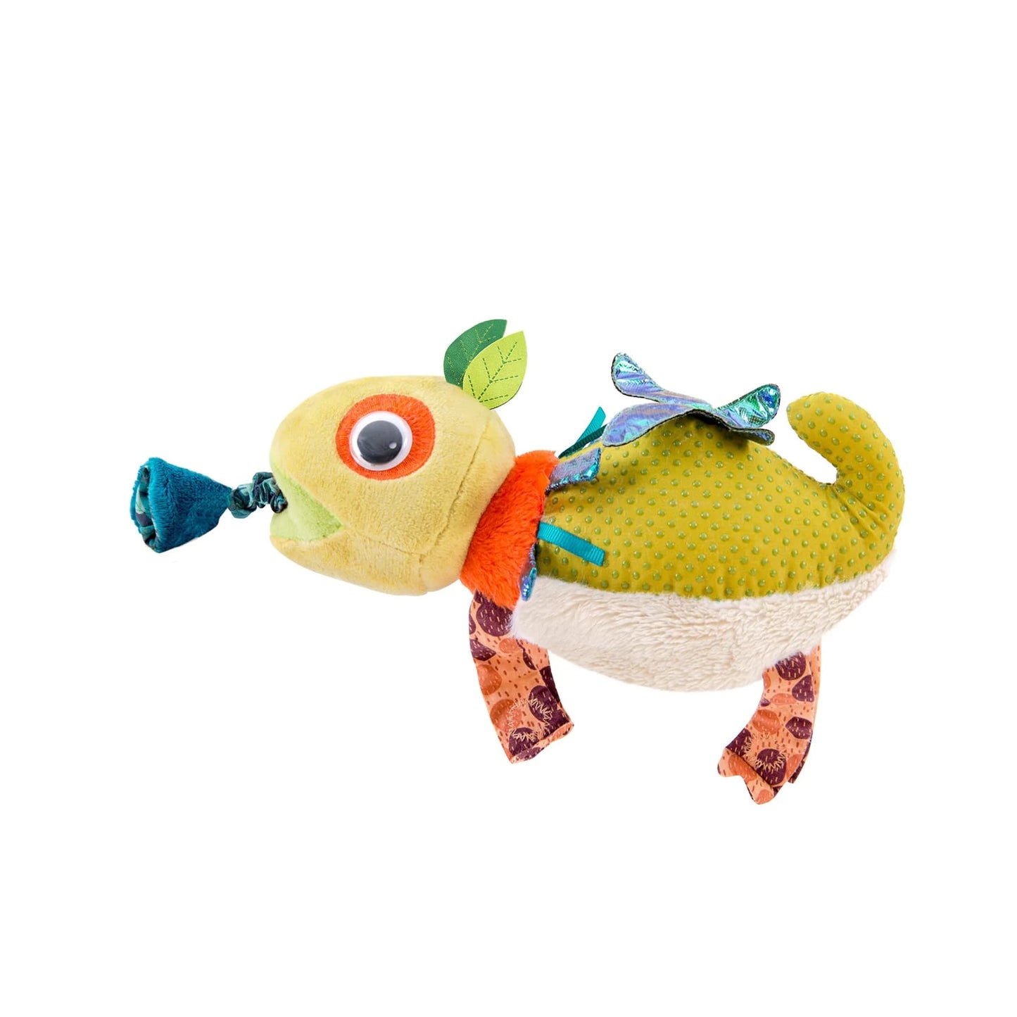 Peluche sonaglio camaleonte con tremolino