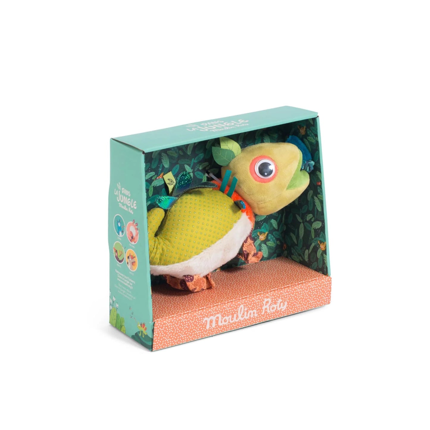 Peluche sonaglio camaleonte con tremolino