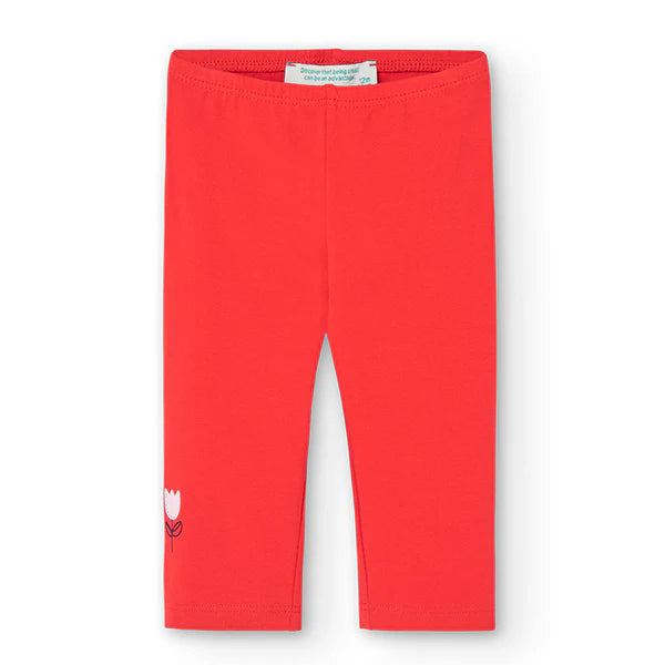Leggings pirata elasticizzati bambina, rosso