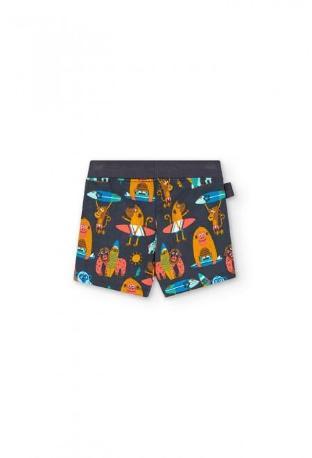 Pantaloncini bambino scimmiette surfiste