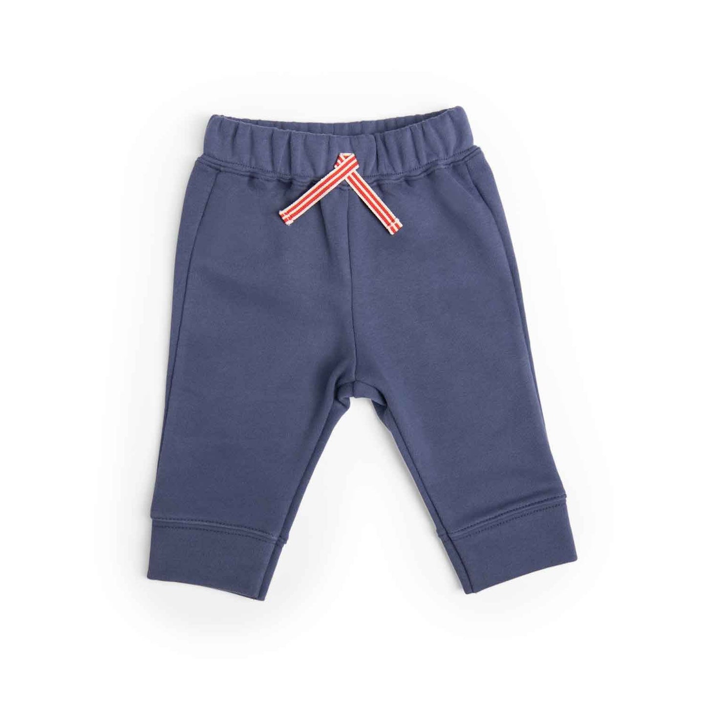 Pantaloni neonato Moulin Roty in felpa leggera blu, Hugo