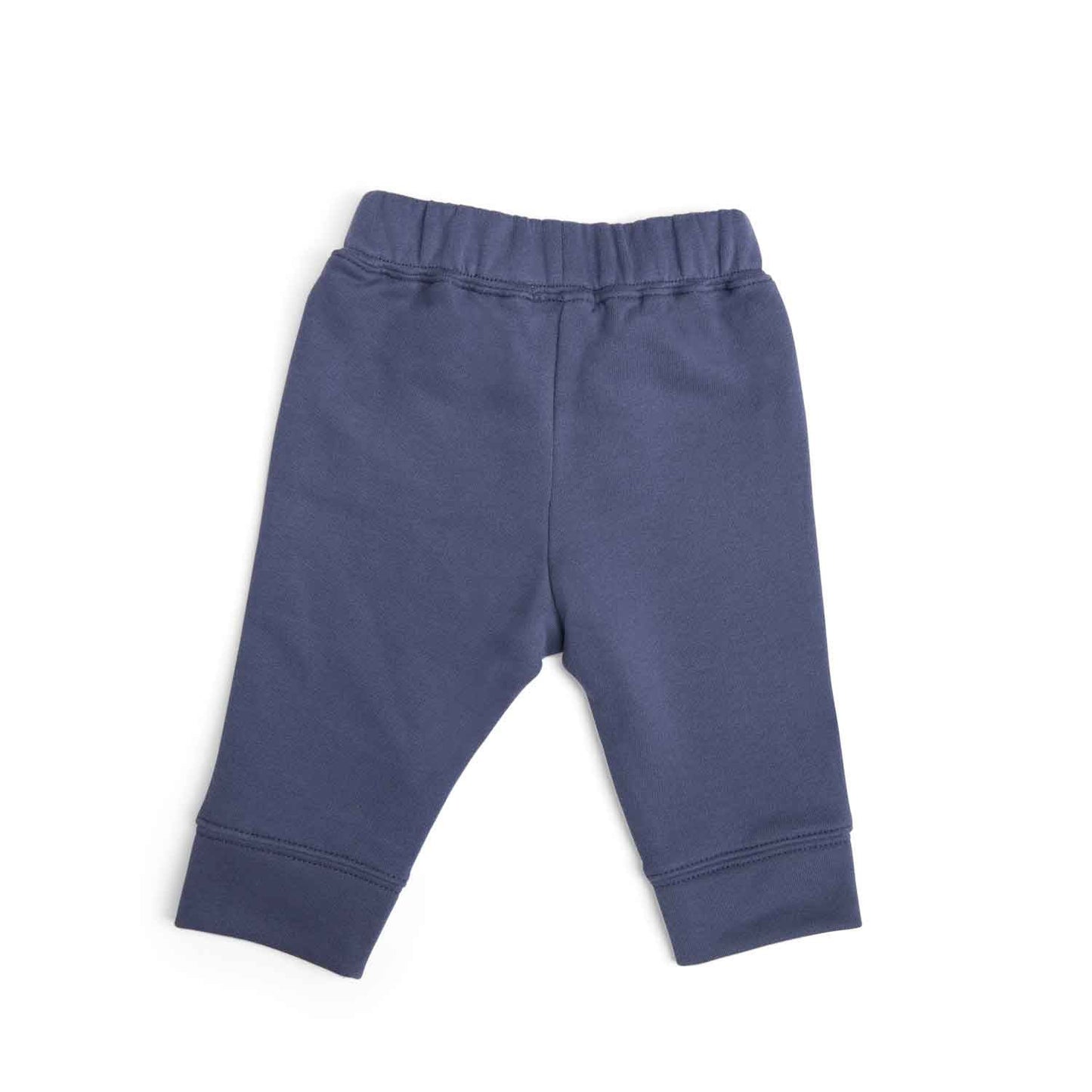 Pantaloni neonato Moulin Roty in felpa leggera blu, Hugo
