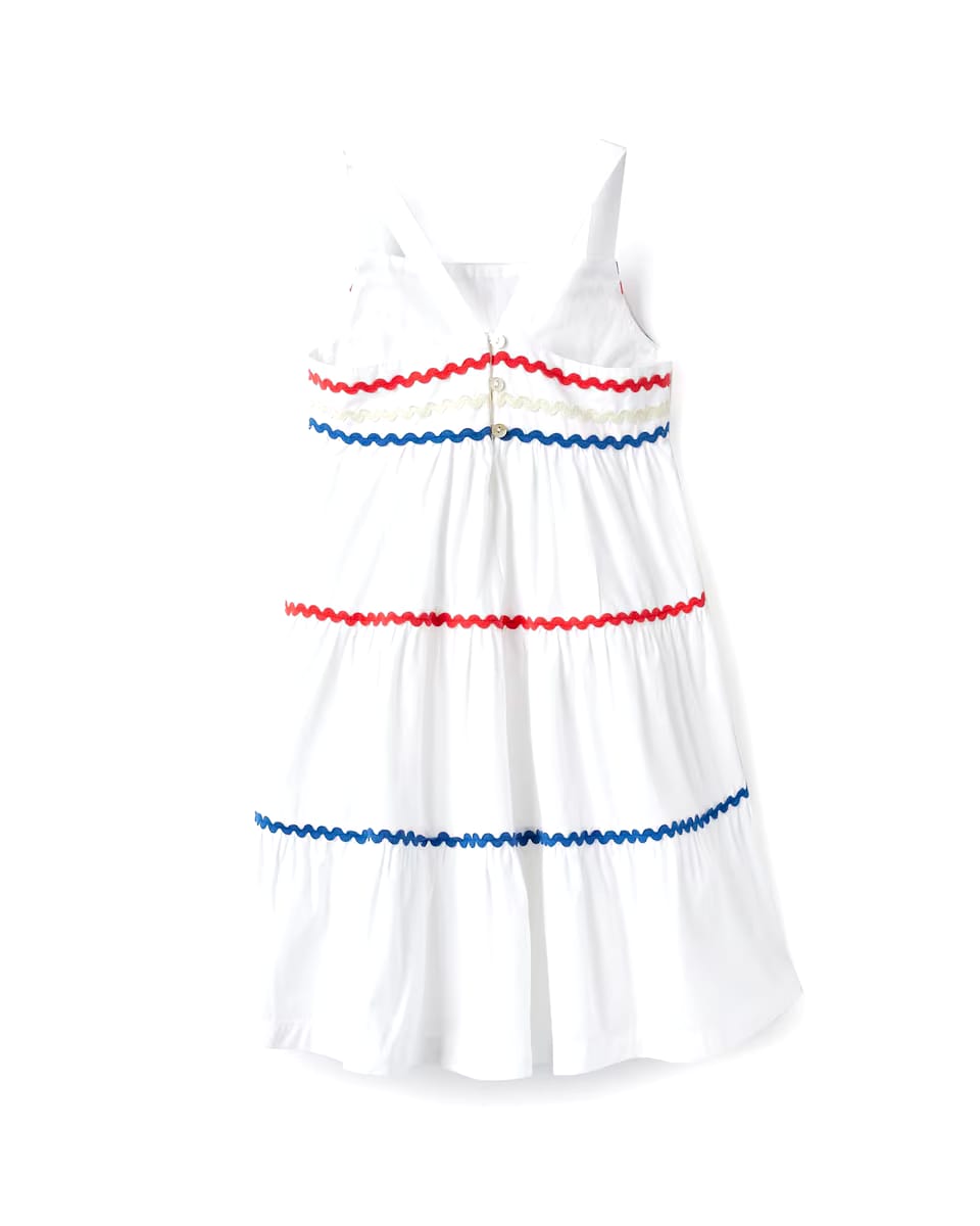 Vestito bianco cotone 100% con spalline