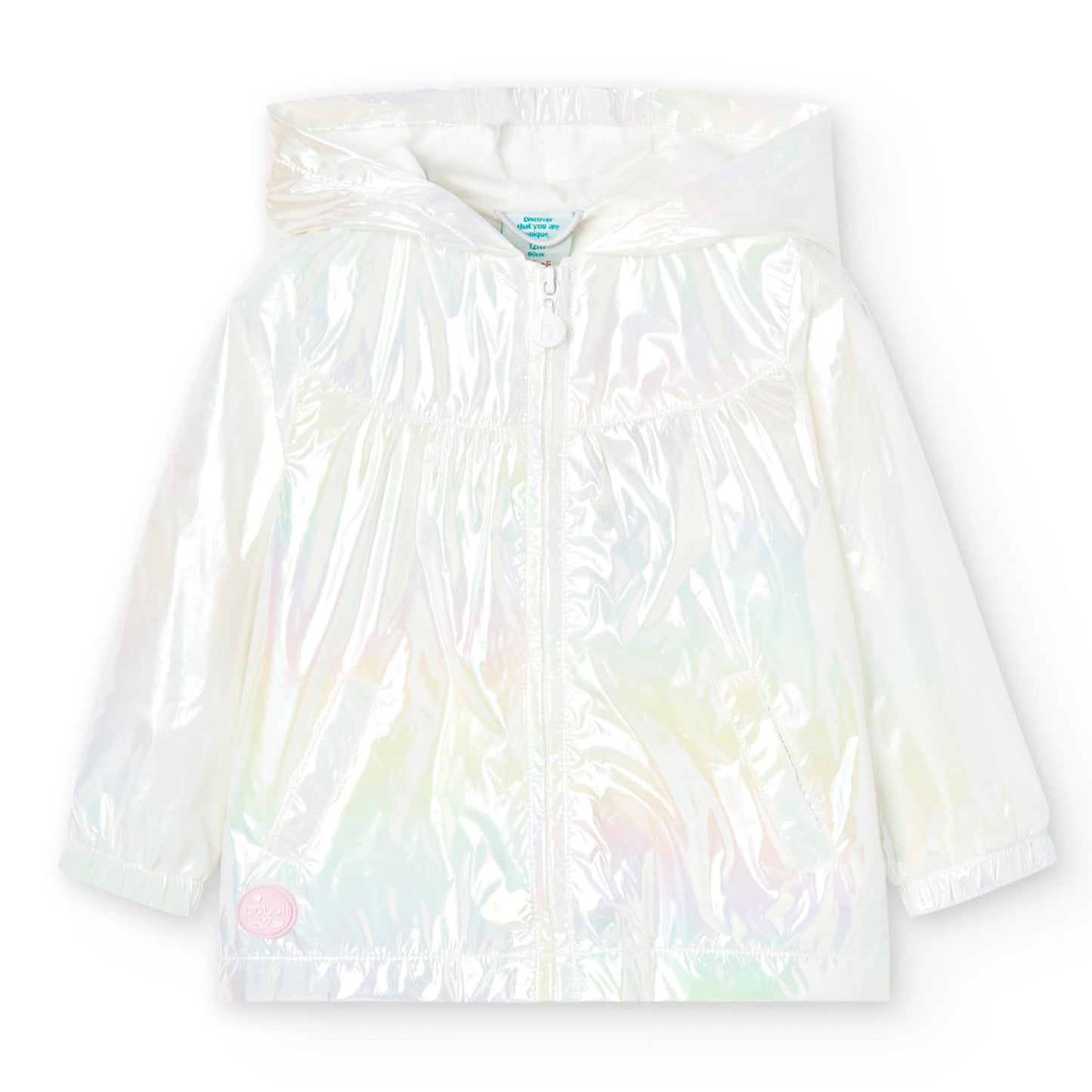 Parka da bambina in tessuto tecnico